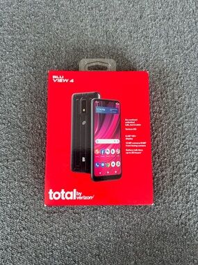 NEW BLU View 4 - 32GB Black - Total by Verizon - Sealed Box